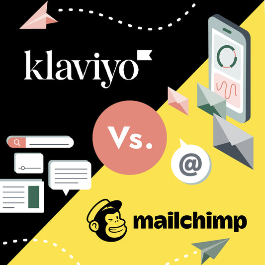 illustration depicting Klaviyo v mailchimp